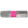 HECO Bits, HECO-Drive, HD-40, Farbring: pink, im Blister à 10 Stück