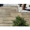 casafino keramische Terrassenplatte Serie Holz, Walnuss 80 x 40 x 2 cm