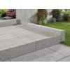 casafino Bergama Granit Blockstufe 100 x 35 x 15 cm grau