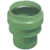 PP-MD Kanalrohr SN10/16 grün, Anschlussstück DN 125 KGUS