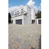 Braun Pflasterstein TEGULA mit Sinus-Distanzer, 7 cm, lose, anthrazit