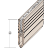 Protektor Scheinfugenprofil Estrich/Beton PVC Estrich/Beton