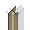 Protektor Fugen-H-Profil vertikal PVC 10,5 mm
