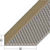 Protektor Lüftungswinkel einseitige Rechtecklochung PVC 30 x 90 mm weiß