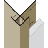 Protektor Kantenprofil mit Schnittkantenüberdeckung PVC 11 mm schwarz