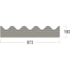 Protektor Traufenbelüftungsprofil PVC 87,3 x 180 mm