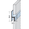 Protektor Fugen-h-Profil horizontal Alu schwarz 9 mm