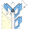 Protektor Kantenprofil für Innen- und Außenputz 12 mm, runder Kopf 250 cm