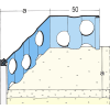 Protektor Kantenprofil für Wärmedämmputz 30 mm, eckiger Kopf