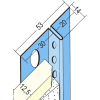 Protektor Anschlussprofil Nr. 1313 mit Schattenfuge für Trockenbau 12,5 mm GK 250 cm