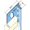 Protektor Anschlussprofil Nr. 1371 mit Schattenfuge für Trockenbau 12,5 mm GK 250 cm