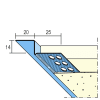 Protektor Anschlussprofil Nr. 1751 mit Schattenfuge für Trockenbau 12,5 mm GK 300 cm
