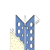 Protektor Kantenprofil für Innen- und Außenputz 3 mm, runder Kopf