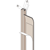 Protektor Anputzleiste mit Schattenfuge für Innenputz 6 mm