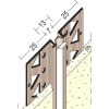 Protektor Bewegungsfugenprofil für Innenputz 6 mm, Fläche/Ecke