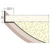 Protektor Wandwinkel für Trockenbau 28 x 22,5 mm