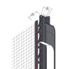 Protektor Anputzdichtleiste mit Schutzlippe, Gewebe für WDV-Systeme 9 mm anthrazit 260 cm