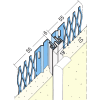 Protektor Bewegungsfugenprofil Nr. 7501  für Innen- und Außenputz ab 10 mm, Fläche weiß 300 cm