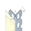 Protektor Kantenprofil für Innen- und Außenputz 8 mm, runder Kopf 300 cm
