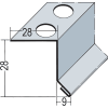 Protektor Gleitlagerfugenprofil Nr. 2151 für WDV-Systeme ab 6 mm, Unterteil 250 cm