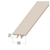 Protektor PVC-Deckleiste 12 x 56 mm