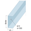 Protektor U-Anschlussprofil 100-40-15