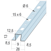 Protektor Hutprofil 13 x 26 mm