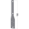 Protektor Noniusunterteil Nr. 58106 C3-C5 hoch zur Holzabhängung 190 mm