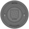Schachtabdeckung A 15 610 mm rund Wappen Bayern