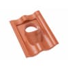 Braas Durovent Harzer Pfanne PVC Durchgangspfanne DN125 ohne Aufsatz Rot