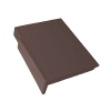 Braas Tegalit Protegon Matt Ortgangziegel links 93 mm Nussbraun