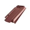 Braas Rubin 13V Flachdachpfanne Ortgangziegel rechts Rotbuche