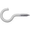 SWG Schraubhaken gebogen 5,2x80/24, weiß beschichtet