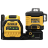 DeWalt 3x360 Multilinien Laser Grün inkl. 18V/2Ah Akku, kompatibel mit 12V und 18V XR Akkus, DCE089D1G18