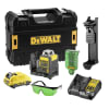 DeWalt Linienlaser 2x360° Grün, inklusive 10,8V/2AHAkku, DCE0811D1G