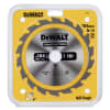 DeWalt Bau-Kreissägeblatt für Handkreissäge 184/30 mm 18WZ, DT1941