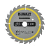 DeWalt Bau-Kreissägeblatt für Akku-Handkreissägen 165/20 mm 24WZ, DT1949