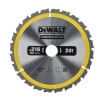 DEWALT Bau-Kreissägeblatt für Stationärsägen Nail Tough 216/30 mm 24WZ, DT1952