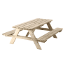 Jorkisch Picknicktisch Weser KDI, 180X165 CM, Tischhöhe 70 CM, Kiefer