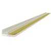 Baukom Anputzleiste 9 mm mit Schutzlippe und flexibler Abrisslasche 2,6 m Nr. 1045