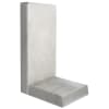 Lithonplus L-TEC Systemwinkel Sichtbeton grau, Lastfall A-D, L x H 49 x 55  cm Fußlänge 30  cm