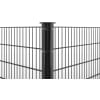 Profilschiene-Profilpfahl Eck Anthrazit 60 mm 2000/1400 mm 10 Schrauben