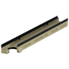 ACO DRAIN Multiline V100G Flachrinne-8cm, m.Dicht.DN100, GGG
