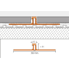 Schlüter DILEX-BWS 2,5m Bewegungsfugenprofil grau H=10mm