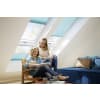 VELUX Plissee FHL CK02 1016SWL weiß, Schiene alu 55x78cm