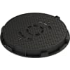 Vollgussabdeckung Klasse D 400, EN 124, LSPBS.54.25.970, lichter Durchmesser 800mm, Rahmen und Deckel aus GGG