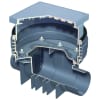 ACO Triplex K-0 Einfachrückstau DN150 mit Schacht