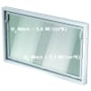ACO Nebenraum-Kippfenster 100X80 CM Weiß Isolierglas