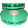 Multicoll Trassenwarnband Nr. 15, grün, Achtung Schmutzwasser