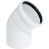 HTB Bogen DN 32 87 Grad weiß